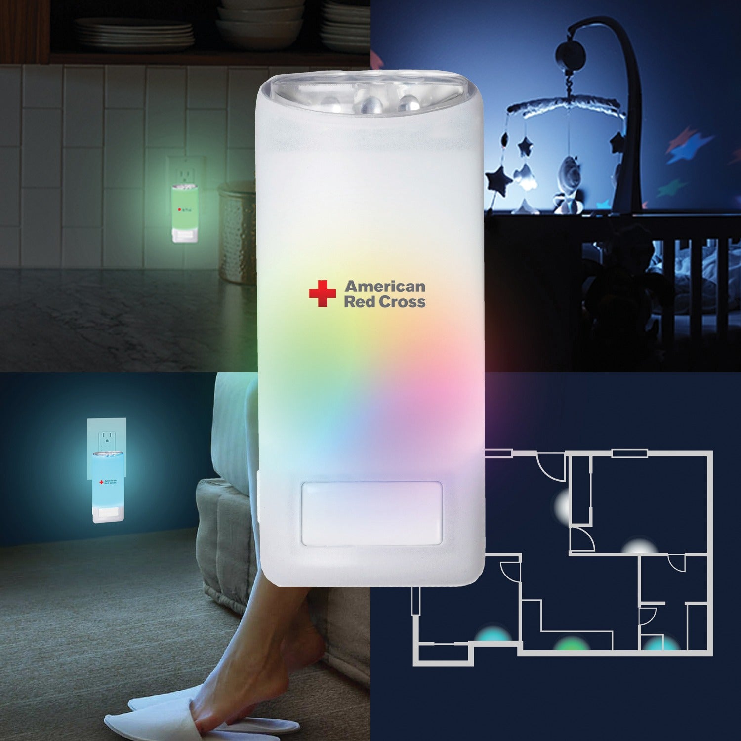 ETON® ARCBB202C-SNG Blackout Buddy Clear White Emergency LED Light and Night Light