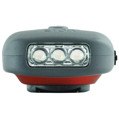 ETON CLIPRAY Clip-On LED Flashlight ARCCR100R-SNG with Hand-Crank Power and Red Cross License
