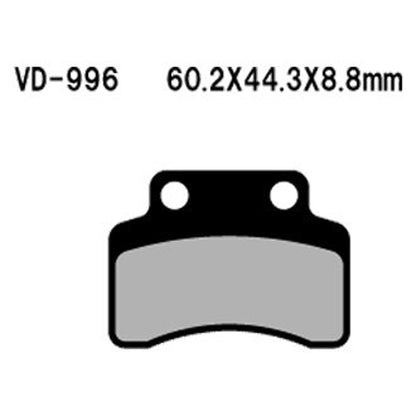 VESRAH VD-996 Brake Pads - High-Performance Replacement for Reliable Stopping Power