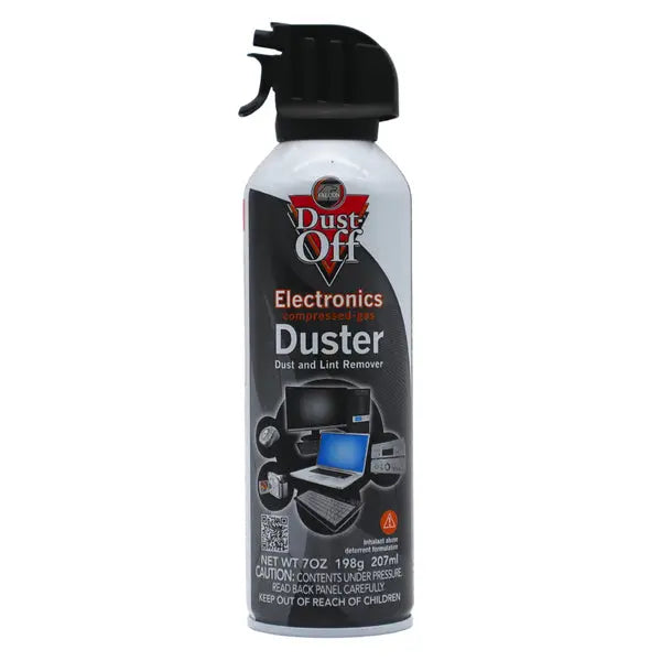 DUST-OFF 7 oz Disposable Duster – Powerful Dust Remover with Extension Tube for Electronics and Crafts