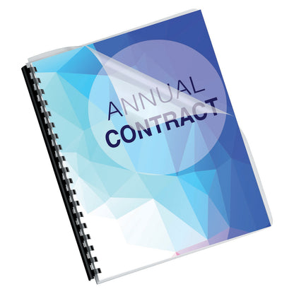 Fellowes 52311 Crystal PVC Oversized Binding Covers