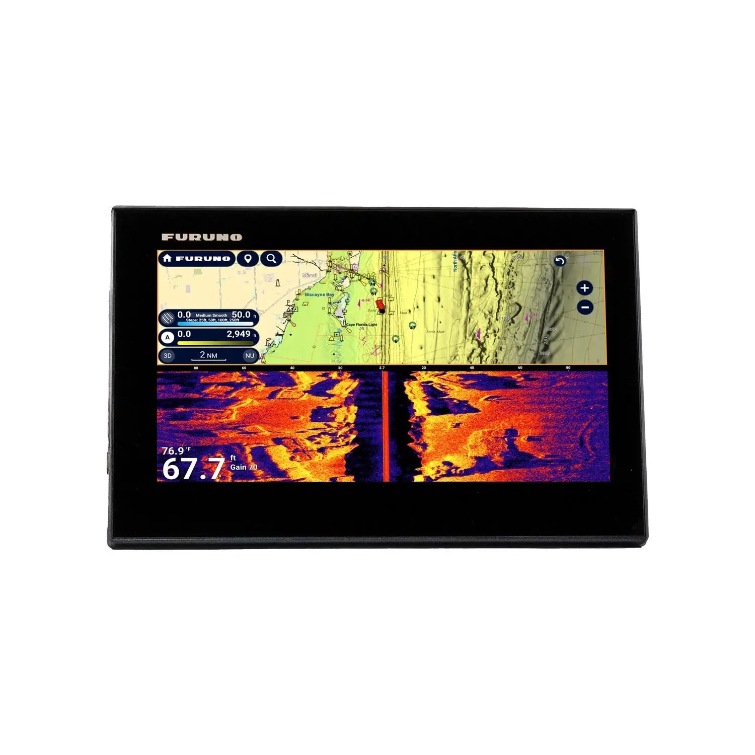 Furuno TZT9E TZtouchE 9-Inch Multi-Touch Marine Chartplotter and Fish Finder