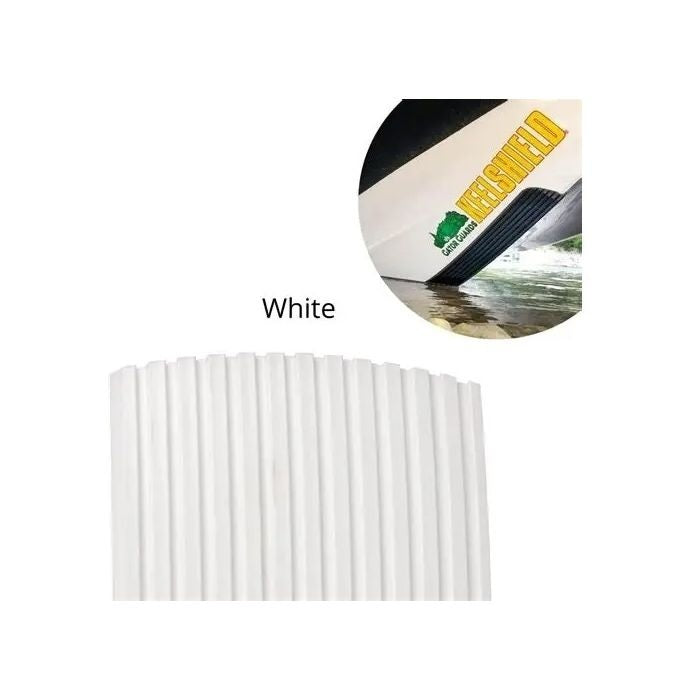 Gator Guard KeelShield 9-Foot White Boat Keel Protector, KS9WHT