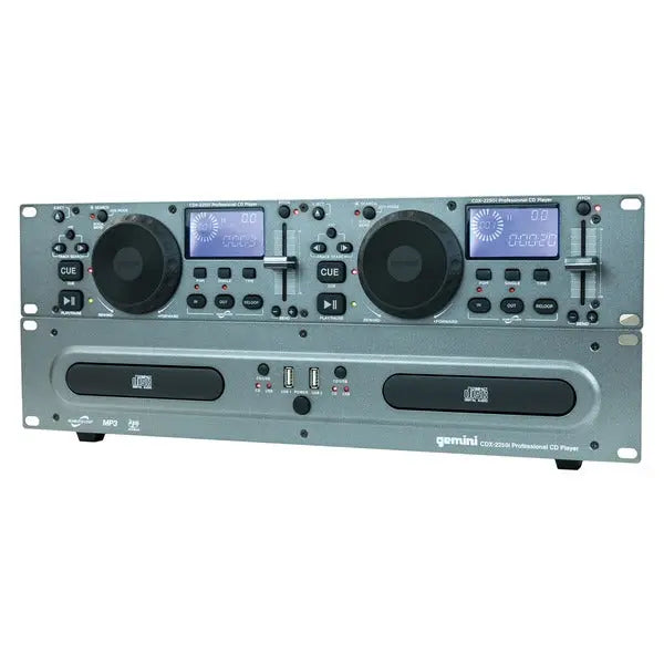 Gemini DL RKMNT CD/USB Media Player with Dual CD and USB Inputs