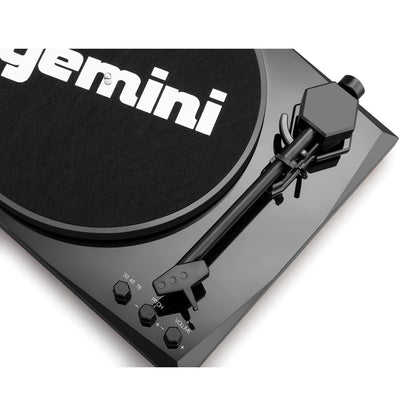 GEMINI TT-900BB Belt-Drive Turntable with Bluetooth and Stereo Speakers in Black