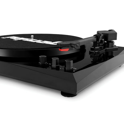 GEMINI TT-900BB Belt-Drive Turntable with Bluetooth and Stereo Speakers in Black