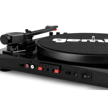 GEMINI TT-900BB Belt-Drive Turntable with Bluetooth and Stereo Speakers in Black