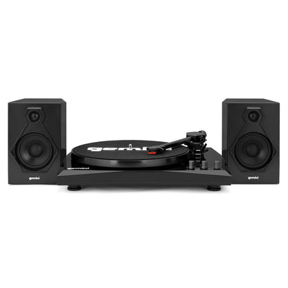 GEMINI TT-900BB Belt-Drive Turntable with Bluetooth and Stereo Speakers in Black