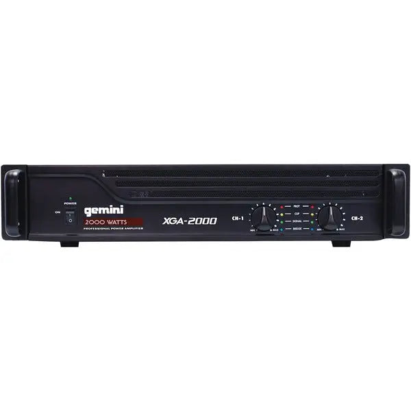 GEMINI XGA-2000 2000W Professional Power Amplifier for Live Sound and Installations