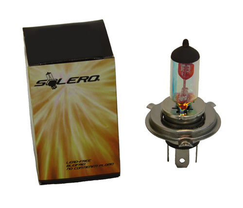 Solero All Weather Blue Halogen Headlight Bulb 100/80P43T - Reliable Automotive Lighting