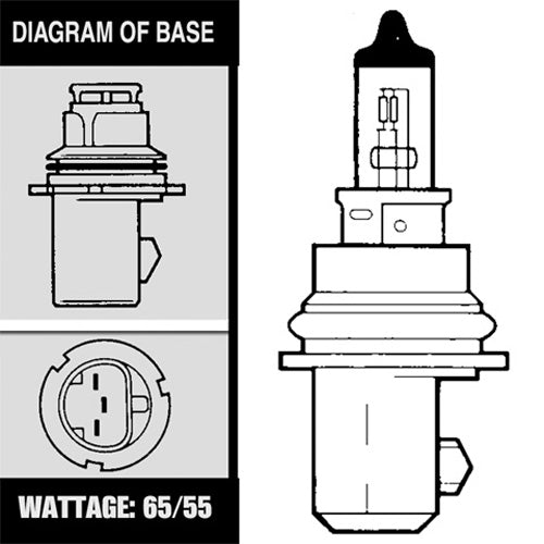Solero SU-01000 Halogen PX29T 65/55 HB5 Bulb