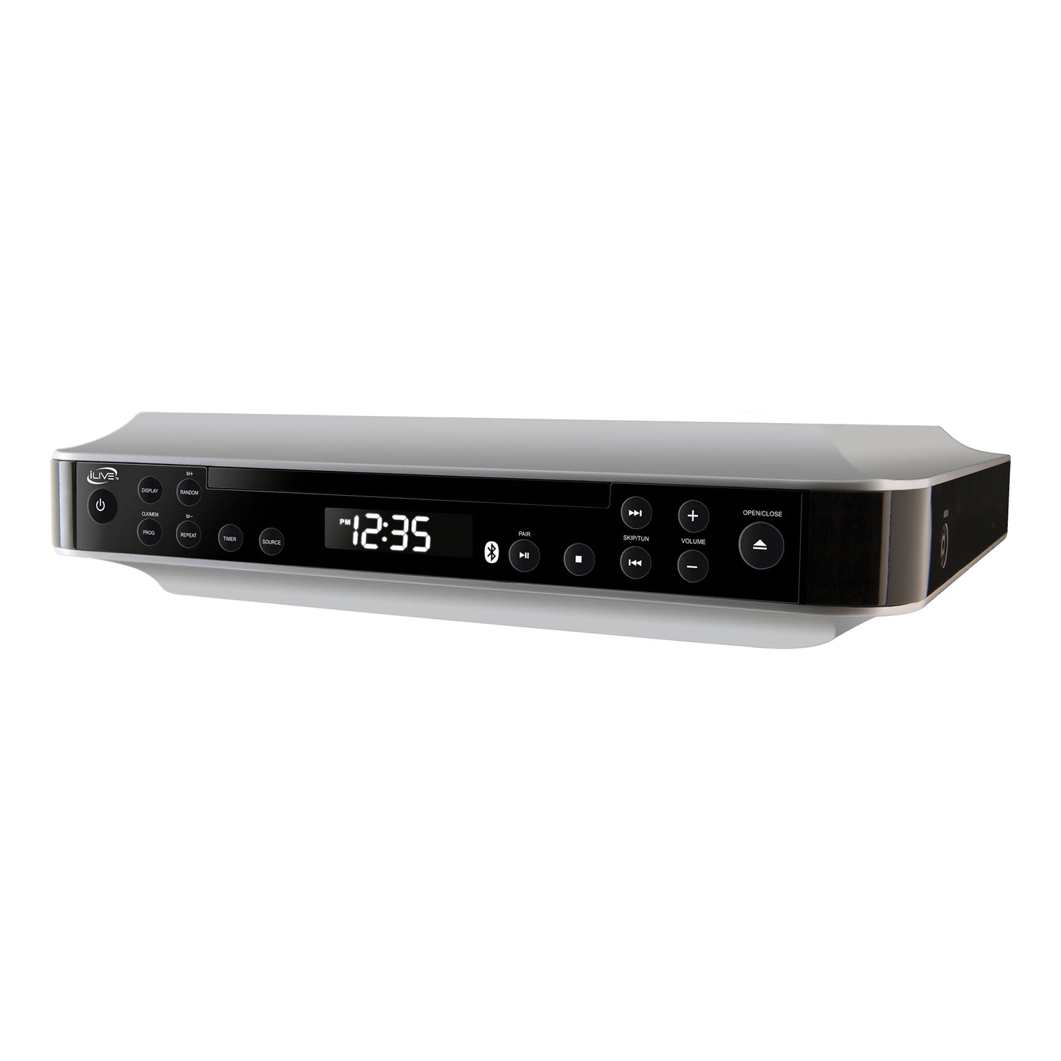 ILIVE ELECTRONICS(TM) IKBC384S Bluetooth Under Cabinet System with CD Player and FM Radio