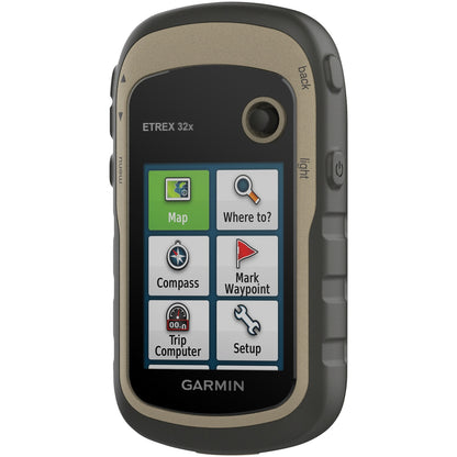 GARMIN eTrex 32x Handheld GPS with 2.2-Inch Sunlight-Readable Color Display and TopoActive Maps