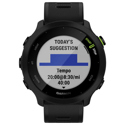 Garmin Forerunner 55 Black GPS Running Watch - Part Number 010-02562-00