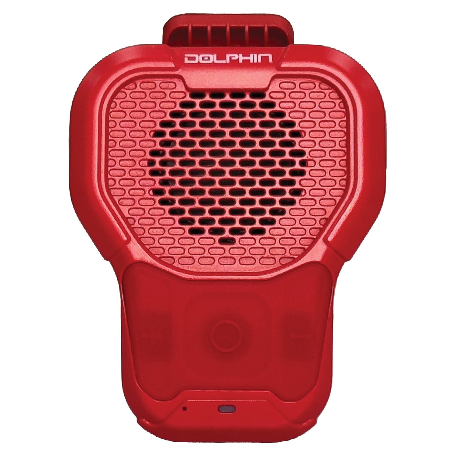 Dolphin Audio CLP-10RED Portable Waterproof Bluetooth Speaker with 3W Power and Magnetic Clip