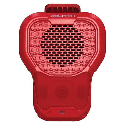 Dolphin Audio CLP-10RED Portable Waterproof Bluetooth Speaker with 3W Power and Magnetic Clip