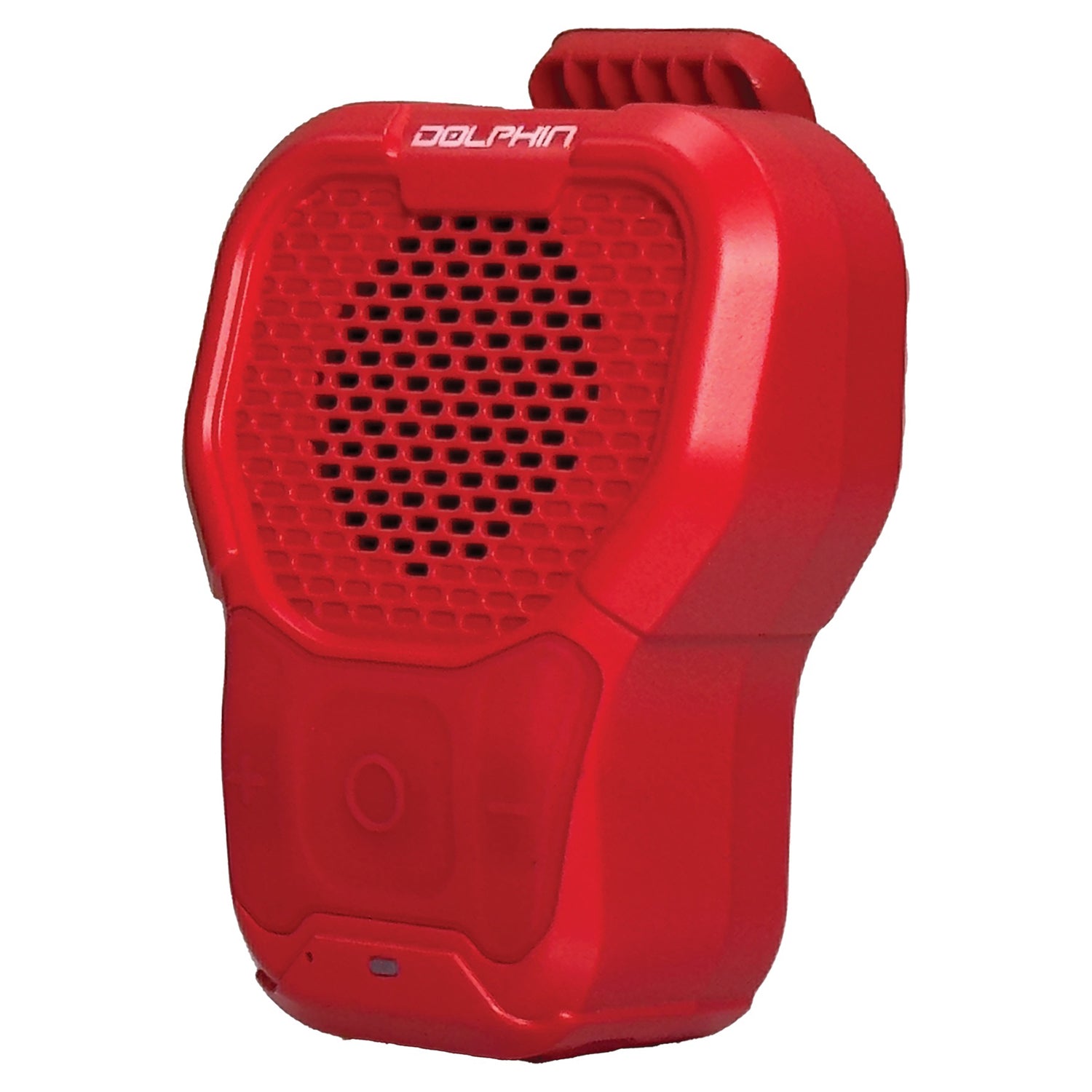 Dolphin Audio CLP-10RED Portable Waterproof Bluetooth Speaker with 3W Power and Magnetic Clip