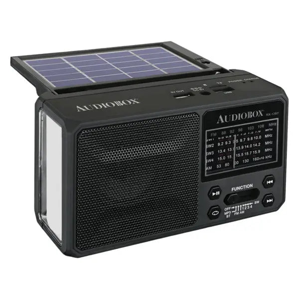 AUDIOBOX RX-12BT Multiband Solar Radio with Bluetooth and Emergency Features