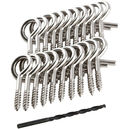 HANGMAN QH-20 Hang Hangers, 20 Pack - Rust-Resistant, Sharp-Threaded Design for Secure Outdoor Item Installation