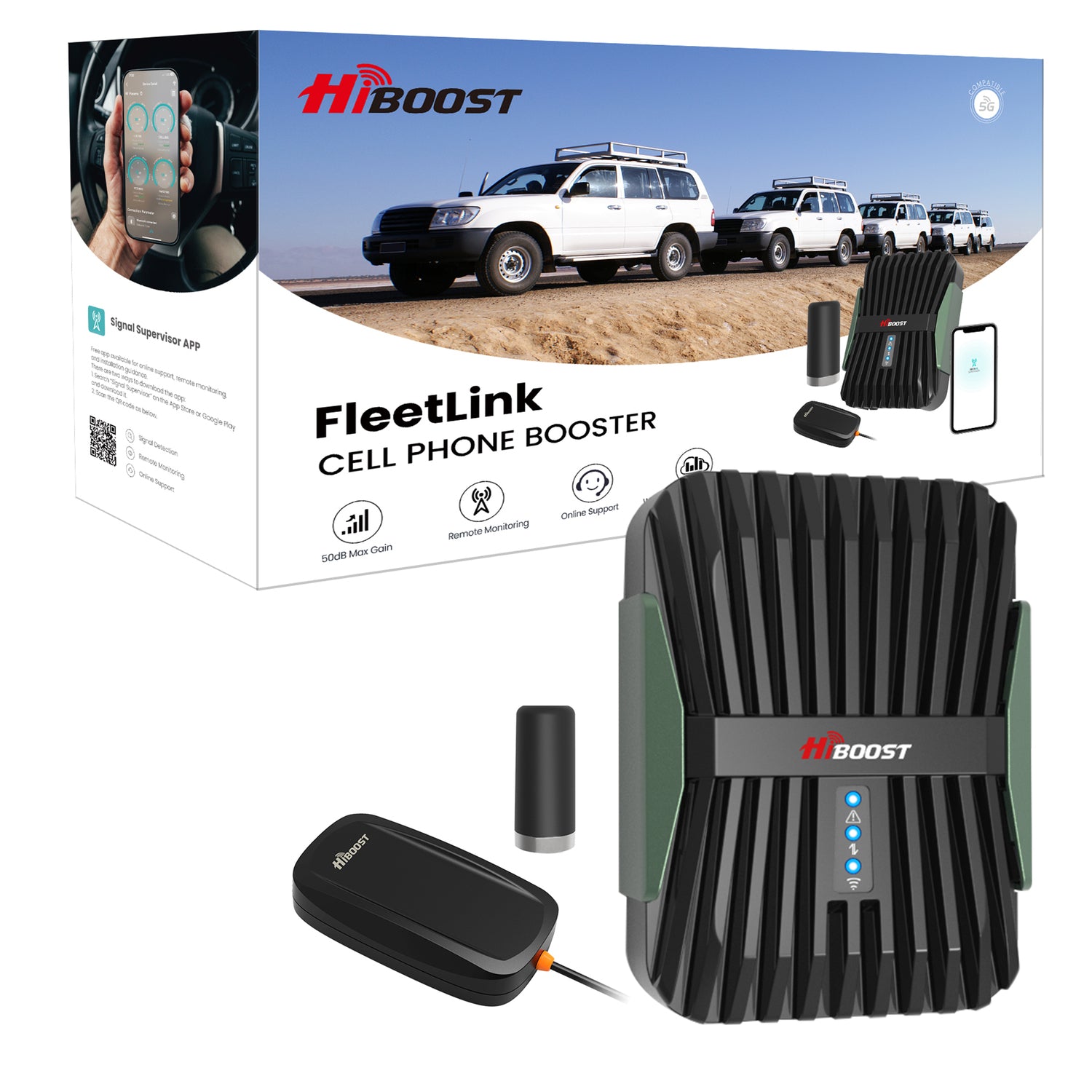 HIBOOST FleetLink C30F-5S-BTW Mobile Signal Booster System