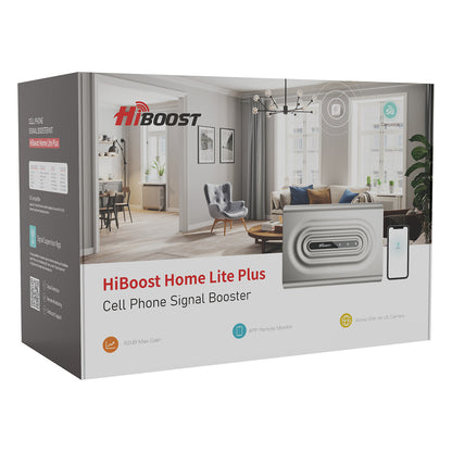 HIBOOST(R) Home Lite Plus F10GB-5S-BTW.P 5G Indoor Cell Signal Booster Kit