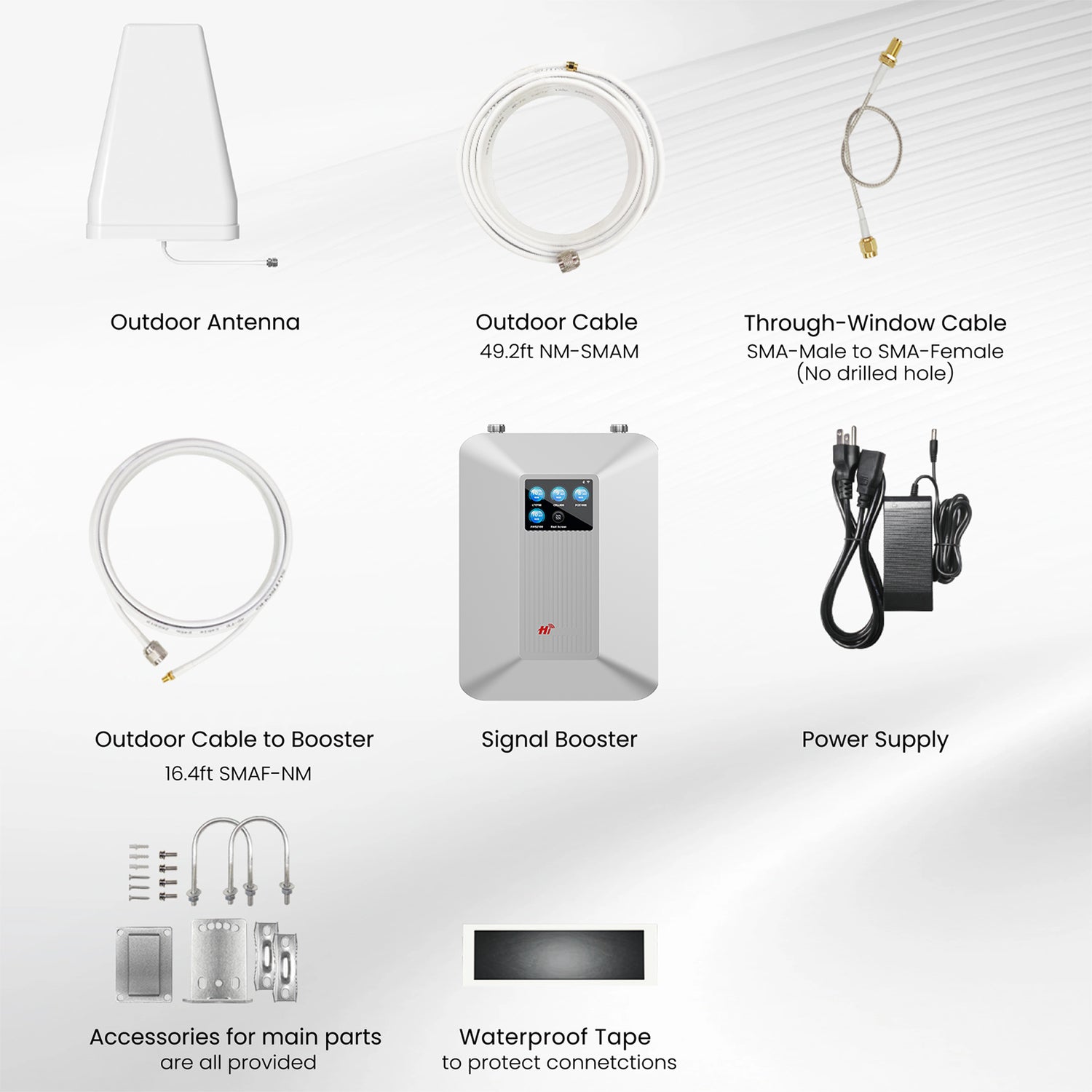 Hiboom HIBOOST(R) Home Pro 5G Cell Signal Booster with Indoor & Outdoor Antennas