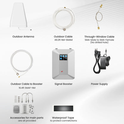 Hiboom HIBOOST(R) Home Pro 5G Cell Signal Booster with Indoor & Outdoor Antennas