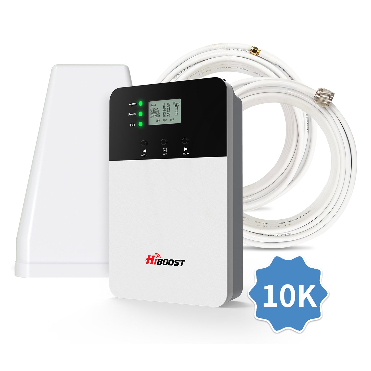 Hobaoost(R) 10K Plus Cell Phone Signal Booster with Indoor Antenna and App Monitoring