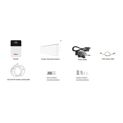 Hobaoost(R) 10K Plus Cell Phone Signal Booster with Indoor Antenna and App Monitoring