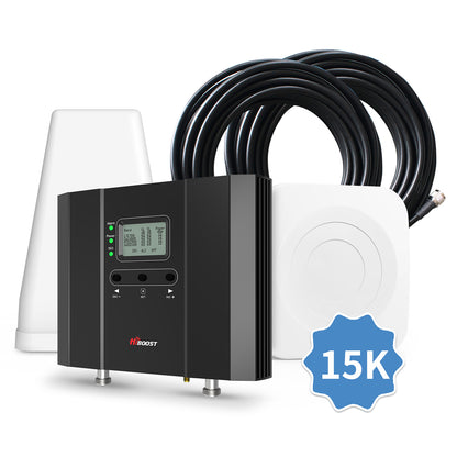 HIBOOST(R) 15K Smart Link Cell Signal Booster for Enhanced Coverage and 5G Compatibility
