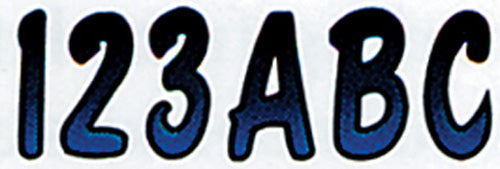 HARDLINE BLBKG200 3-Inch Letter & Number Kit in Blue and Black for Custom Signage