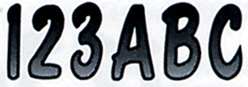 HARDLINE SIBKG200 3-Inch Letter & Number Kit in Silver and Black