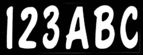 HARDLINE WHI200EC 3-Inch Letter & Number Kit Solid White for Custom Signage