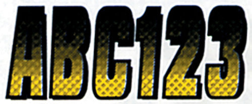 HARDLINE YEBKG300 3-Inch Carbon Fiber Kit in Yellow and Black