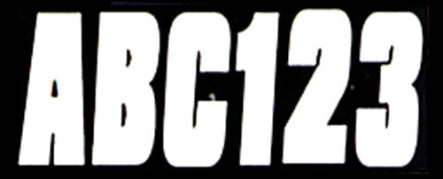 HARDLINE WHI350EC 3-Inch Block Letter and Number Kit in Solid White