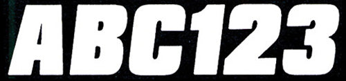 HARDLINE WHI500EC 2-Inch Letter & Number Kit in Solid White