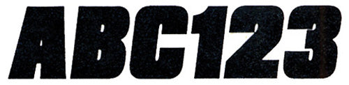 HARDLINE BLK500EC 2-Inch Letter & Number Kit Solid Black