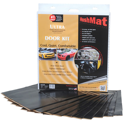 HUSHMAT 10200 Door Deadening Kit – 10 sq ft, Sound and Thermal Insulation for Automotive Applications