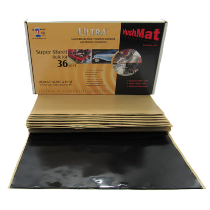 HushMat 10800 Black Sound Deadening and Insulation Kit, 36 Sq. Ft.