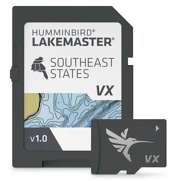 Humminbird Lakemaster VX Southeast States microSD Card for Enhanced Lake Mapping and Fish Finding