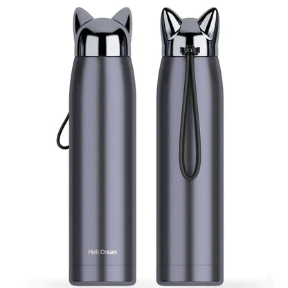 Cartoon Lightning Fox Insulated Water Bottle Atticus Goods