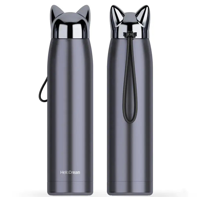 Cartoon Lightning Fox Insulated Water Bottle Atticus Goods