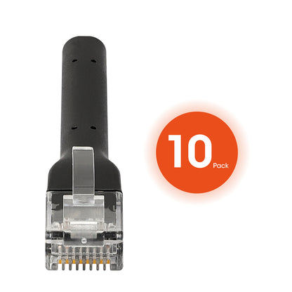 Intellinet Network Solutions 745208 Cat6 7 ft. Ultra-Thin Ethernet Cable, Black, 10-Pack
