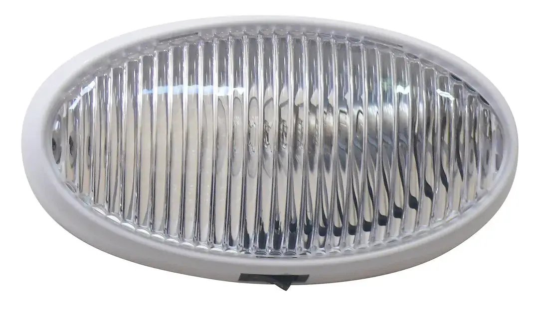 Valterra LLC Oval Porch Light White Switch - Model DG71257VP by VALTERRA LLC