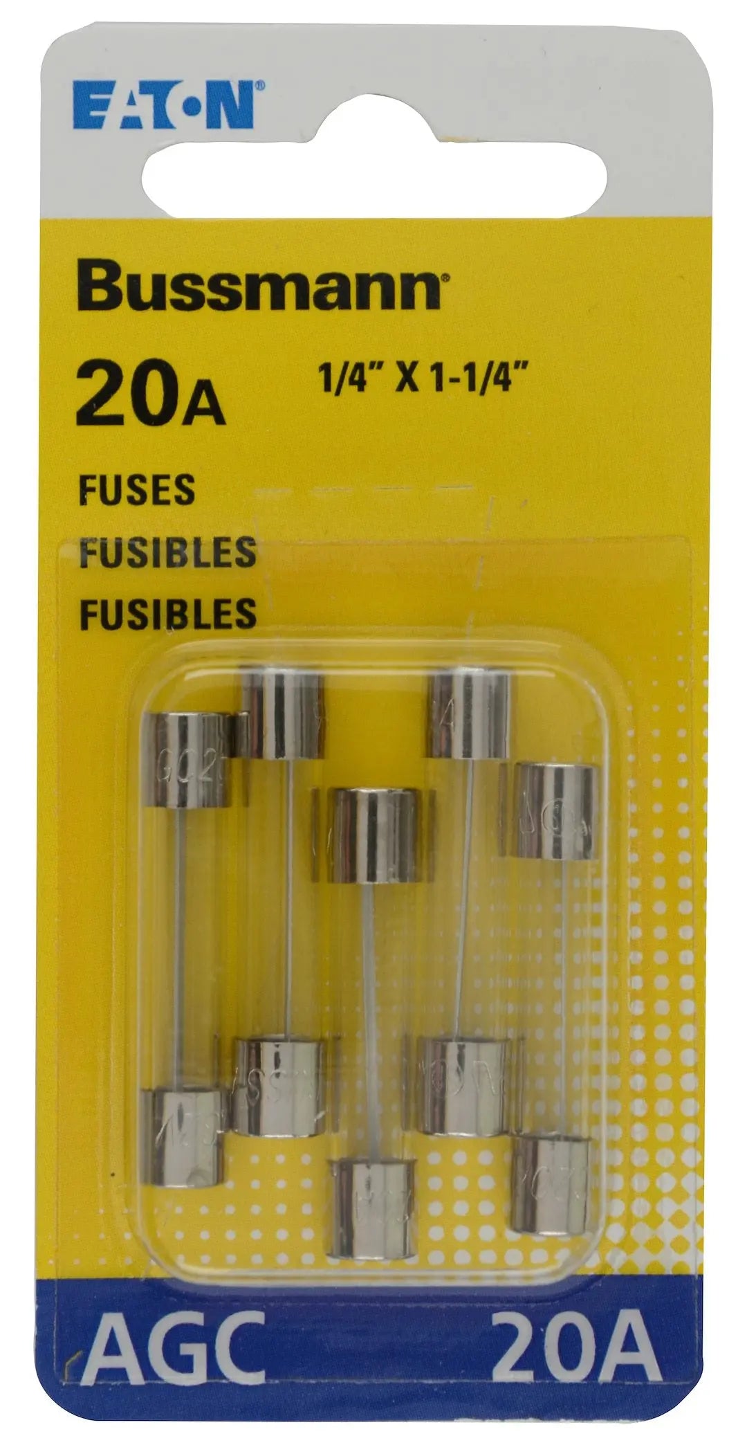 BUSSMANN BPAGC20RP 5-Pack Automotive Blade Fuses for Reliable Circuit Protection