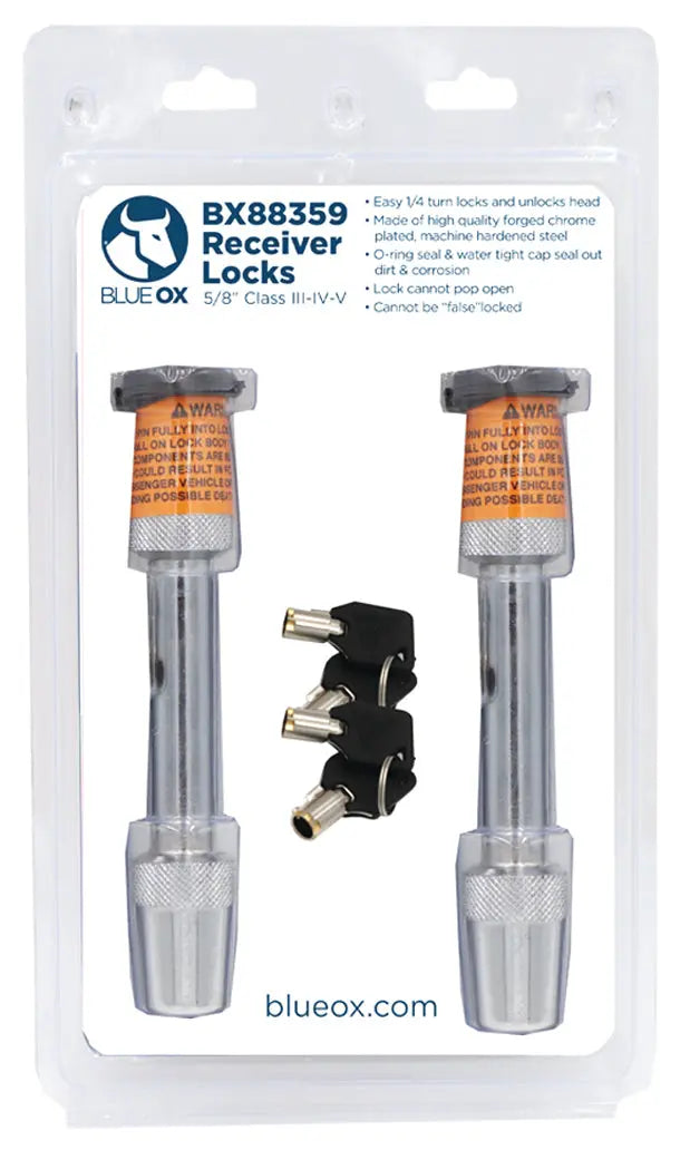 Blue Ox BX88359 Baseplate Lock Kit (2) 1/2 inch Class for Safe Trailer Attachment