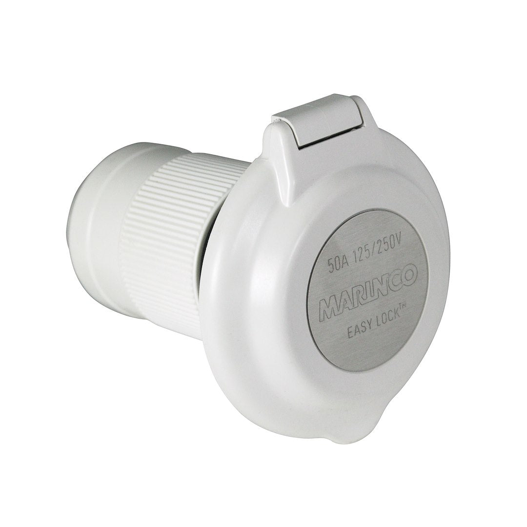 Marinco 6344ELBRV 50A Contoured Inlet for Marine and RV Power Connections