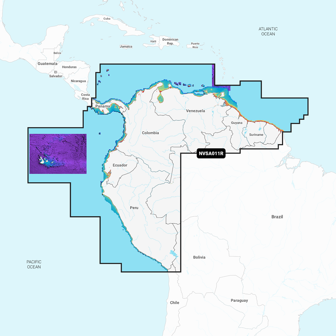 Garmin Carto South America North Inland and Coastal Map Data - Part #010C145200