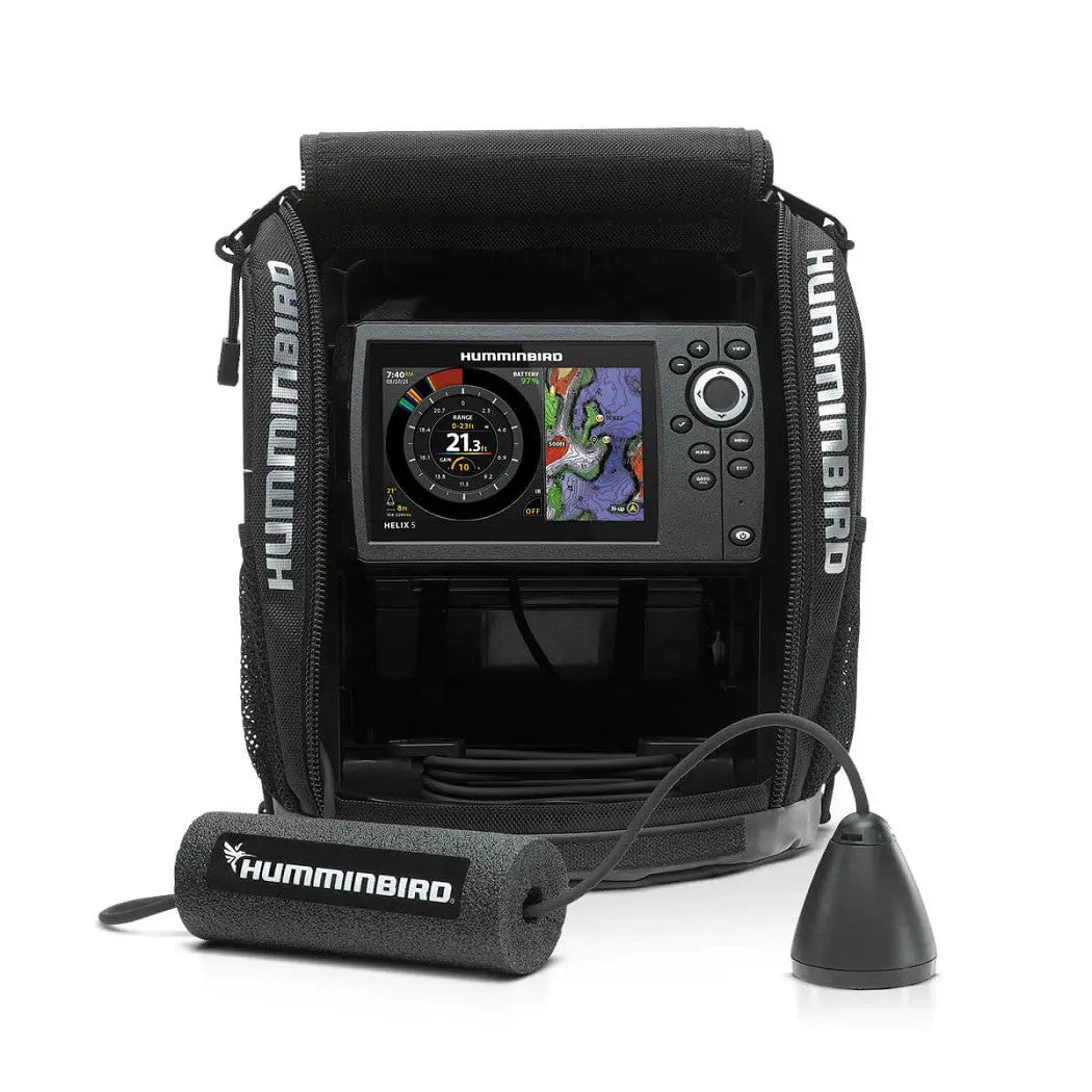 Humminbird ICE Helix 5 Chirp GPS G3 Sonar – Marine Fish Finder with GPS Navigation