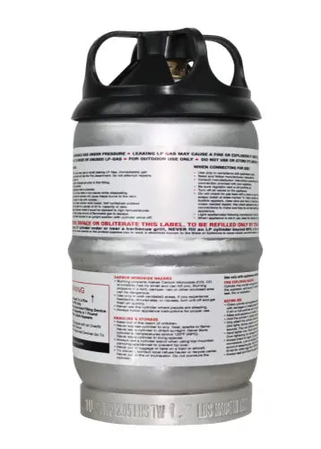 Flame King 1 lb Aluminum Propane Tank - Compact and Portable Fuel Container